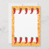 レッドペッパーディバカートゥーン招待状 招待状 (正面)