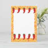 レッドペッパーディバカートゥーン招待状 招待状 (スタンド正面)