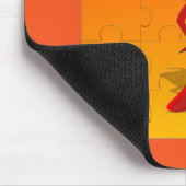 レッドペッパーDivaジグソーパズル マウスパッド (コーナー)