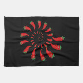 レッドペッパーDivaスパイラル キッチンタオル (横)