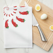 レッドペッパーDivaスパイラル キッチンタオル (四つ折り)