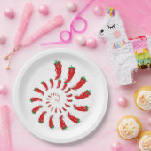 レッドペッパーDivaスパイラル ペーパープレート (パーティー)