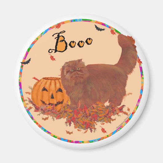 レッドペルシャンハロウィン マグネット (正面)