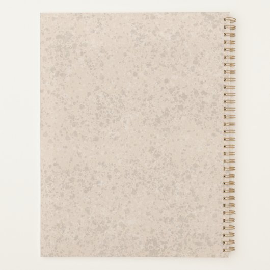 レッドペンブロークウェルシュコーギードッグ名前をカスタムする プランナー手帳 (裏面)