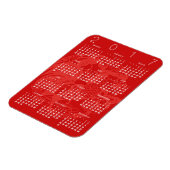 レッドペーパーカットルースターカレンダー2017マグネット2 マグネット (左側)