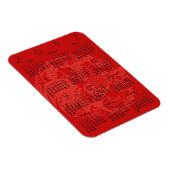 レッドペーパーカットルースターカレンダー2017マグネット マグネット (右側)