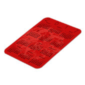 レッドペーパーカットルースターカレンダー2017マグネット マグネット (左側)