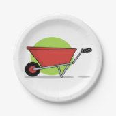 レッドホイールバロー ペーパープレート (正面)