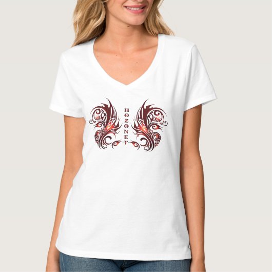 レッドホゾネットVシャツ Tシャツ (正面)