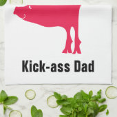 レッドホッグバーベキューキッチンタオル キッチンタオル (折り畳み)