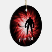 レッドホッケー セラミックオーナメント (右)