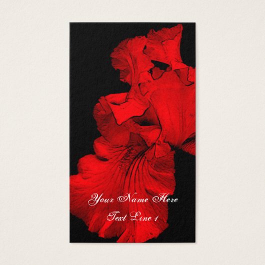 レッドホットアイリスフラワーアート (正面)