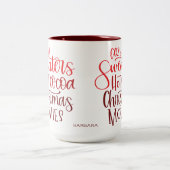 レッドホットココアクリスマス ツートーンマグカップ (中央)