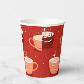 レッドホットコーヒー&ココアデザイン 紙コップ (右)