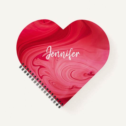 レッドホットスワーズノートブパーソナライズされたック ノートブック (正面)