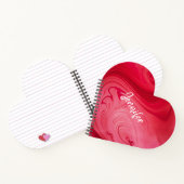 レッドホットスワーズノートブパーソナライズされたック ノートブック (内部)