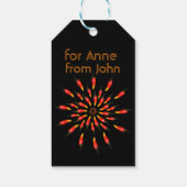 レッドホットチリペッパーズマンダラアートカスタム ギフトタグ (裏面)