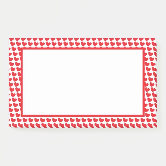 レッドホットバレンタインハート ポストイット (正面)