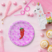 レッドホットペッパーディーバのフィエスタ ブライダルシャワー ペーパープレート (パーティー)