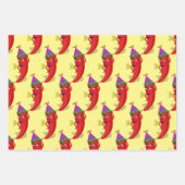 レッドホットペッパーディーバ誕生祝いカスタム ラッピングペーパーシート (正面2)