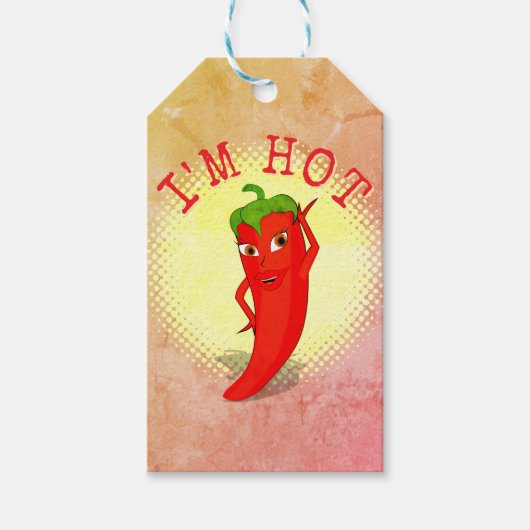レッドホットペッパーDivaヴィンテージスタイルプリント ギフトタグ (正面)