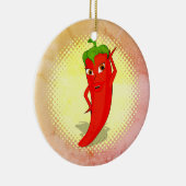 レッドホットペッパーDivaヴィンテージスタイルプリント セラミックオーナメント (右)