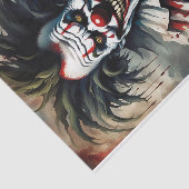 レッドホラーハロウィーンピエロデクページ紙 薄葉紙 (詳細)