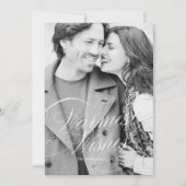 レッドホリデーはっきりしたフォトカードでの暖かい願い シーズンカード (正面)