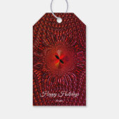 レッドホリデーギフトラベル ギフトタグ (裏面)