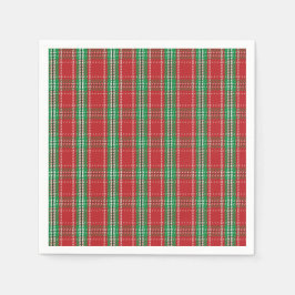 レッドホリデークリスマスプレド素朴国 スタンダードカクテルナプキン