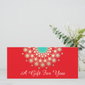 レッドホリデーサロンスパクリスマスプレゼント証明書 (スタンド正面)