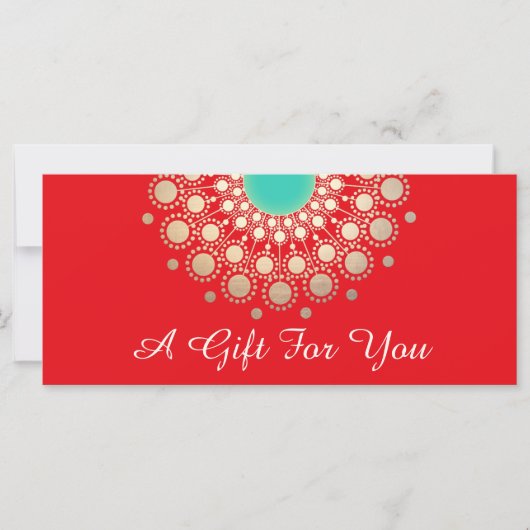 レッドホリデーサロンスパクリスマスプレゼント証明書 (正面)