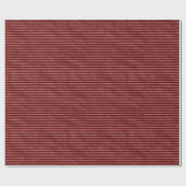 レッドホリデーストライプズ ラッピングペーパー (フラット)