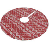 レッドホリデーセーター ブラッシュドポリエステルツリースカート (アングル)