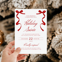 レッドホリデーソイラハンドドローお洒落ド弓