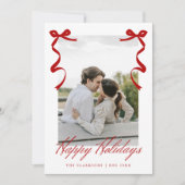 レッドホリデーハンドドローお洒落ド弓 シーズンカード (正面)