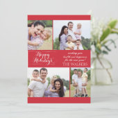 レッドホリデーフォトカード シーズンカード (スタンド正面)