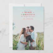 レッドホリデープライド写真クリスマスカード シーズンカード (正面)