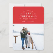 レッドホリデープライド写真クリスマスカード シーズンカード (正面)
