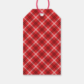 レッドホリデープライド写真クリスマス ギフトタグ (裏面)