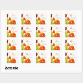 レッドホリホックスフローラブライダルシャワー スクエアシール (シート)