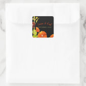 レッドホリホックス結婚式の引き出物 スクエアシール (バッグ)