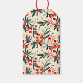 レッドホリモダンーの果実メリークリスマス ギフトタグ (裏面)