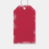 レッドホリモダンーエレガントベリークリスマス ギフトタグ (裏面)