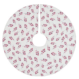 レッドホリーピップベリーフェスティバル ブラッシュドポリエステルツリースカート