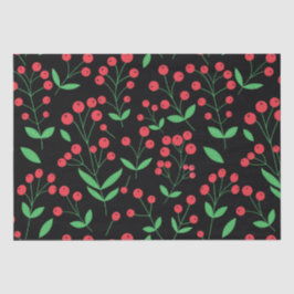 レッドホリーベリークラシックズホリデーパターン 薄葉紙