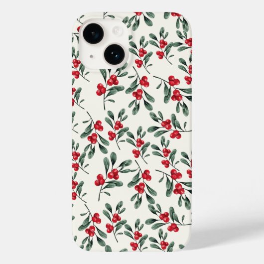 レッドホリーベリーグリーンミストレ離れトー Case-Mate iPhoneケース (裏面)