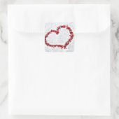 レッドホリーベリーハート スクエアシール (バッグ)