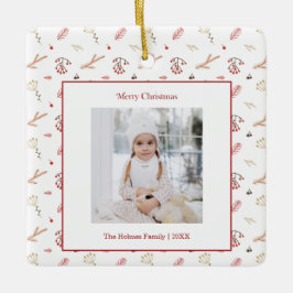 レッドホリーベリーホリデイオーナメント セラミックオーナメント