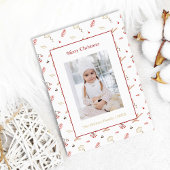 レッドホリーベリーホリデーグリーティングカード シーズンカード